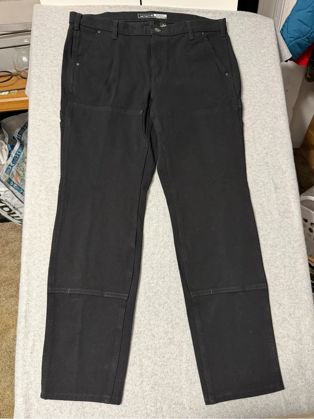 Carhartt Women’s 16 Tall Rugged Flex Double Front Work Pants Black NWT - Picture 3 of 6